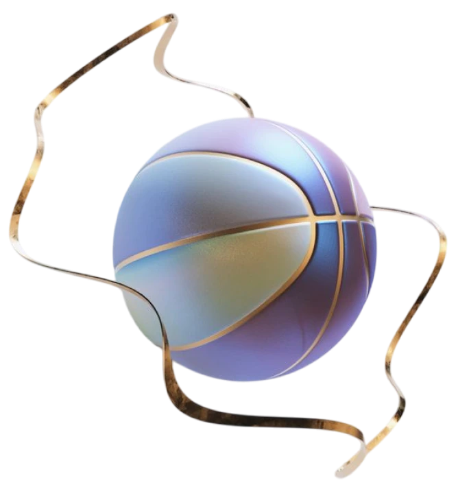 Basketball Sphere Art